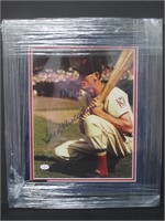 Ted Williams Signed Framed 8x10 Photo VSA COA