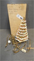 9" Gold Ceramic Christmas Tree