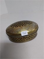 Pierced Brass Box with Contents