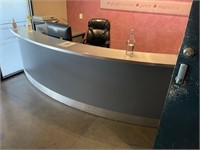 Curved lami Reception Desk & Return