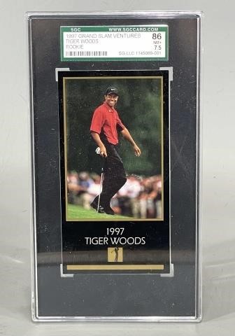 Graded Tiger Woods Golf 1997 Rookie Card | Hanford Auction House