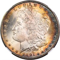 $1 1891-S NGC MS65