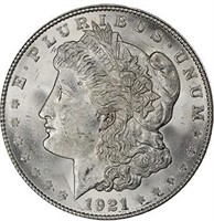 $1 1921-D MORGAN. PCGS MS66 CAC
