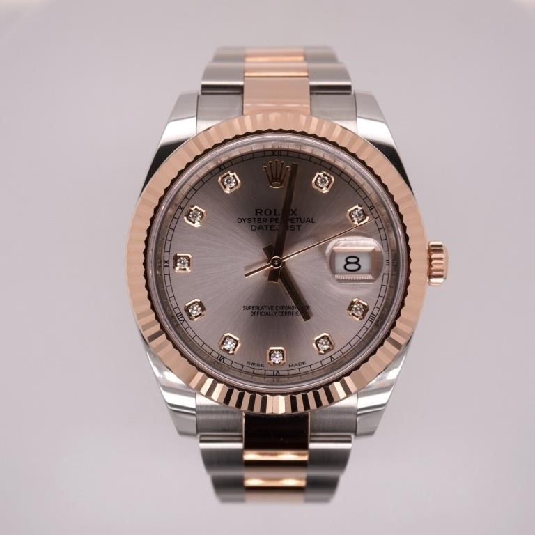 Rolex Datejust Diamond 18 Kt 41 MM Men Watch