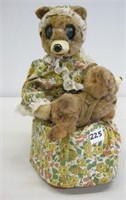 Vintage Battery Operated Mother Bear & Baby