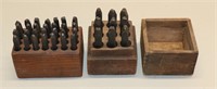 WWII Leather Stamping Tool Kits Complete A-Z 0-9