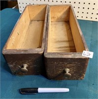 2 WOOD DRAWERS