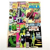 2 She-Hulk, 4 Incredible Hulk Comics