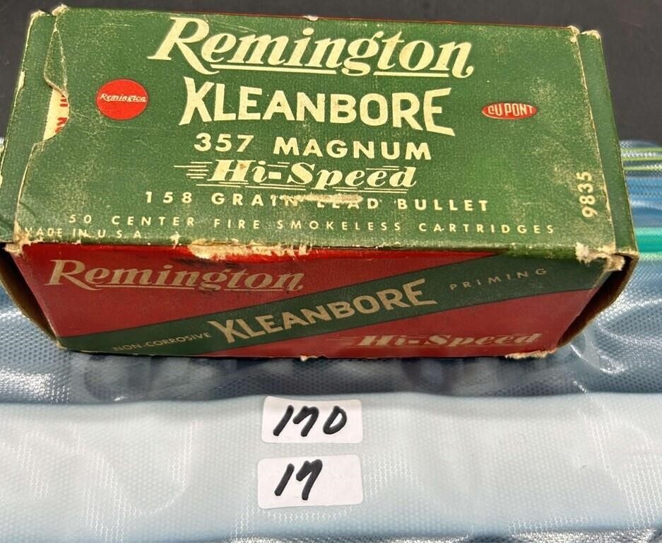 Vintage Remington 357 Mag Ammo- Full Box