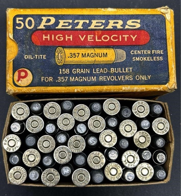 Vintage Peter’s 357 Mag Ammo- Full Box