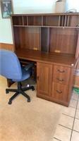 Wooden style computer desk, 53 x 57 x 24 inches,