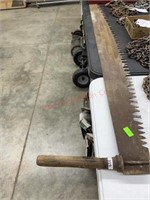Crosscut saw w/ 1 handle