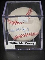 Authentic Autographed Willie McCovey Hall Of Fame