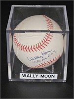 Authentic Autographed Wally Moon Baseball w COA
