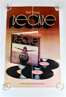 NEIL YOUNG Decade Music Store Promotional Poster