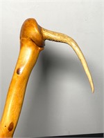 Hand Carved Elk Horn Cane