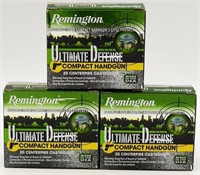 60 Rounds Remington Ultimate Defense .380 Auto