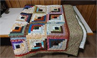 Hand Made Queen Size Quilt With Minkie Back