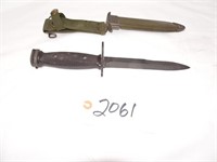 US Model M7 12" Bayonet With Scabbard