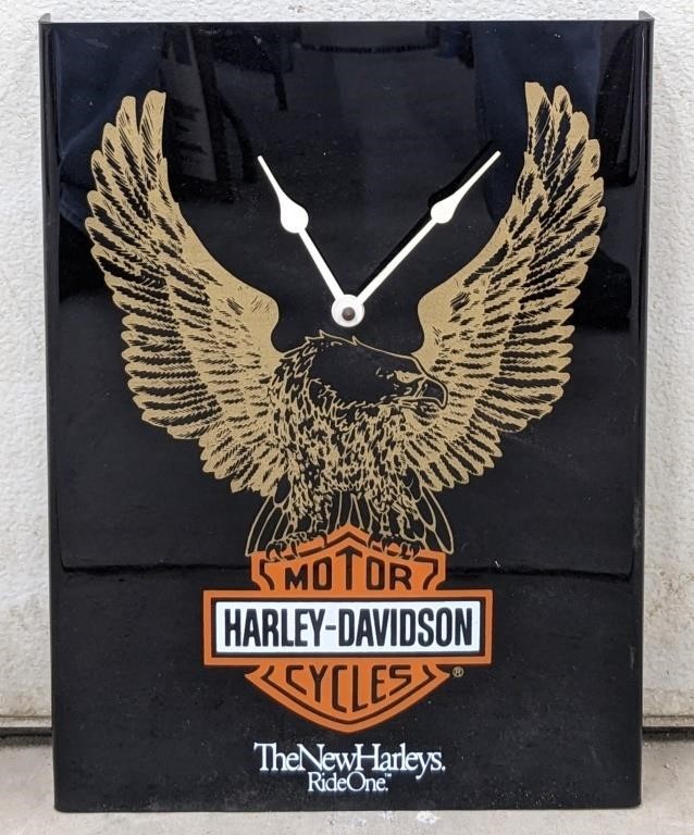 Harley-Davidson Motorcycles Black Plastic Wall