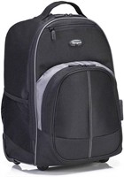 Targus 16 Inch Compact Rolling Backpack  Black