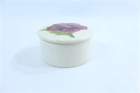 Moorcroft, Art Pottery Hibiscus Lidded Trinket Box