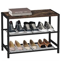 HOMEFORT 3-Tier Shoe Rack, Shoe Storage Shelf,