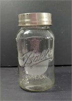 Ball Mason Clear Glass Cookie Jar