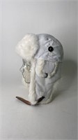 Mad Bomber Rabbit Fur Lined Hat Size Large -