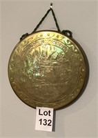 Engraved Brass Egyptian Wind Gong