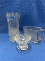 3pc Assorted Glassware