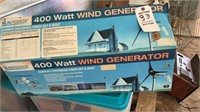 Wind 400 Watt Wind Generator. New Never Used
