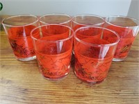 1950'S LIQUOR VINTAGE GLASSES (6)