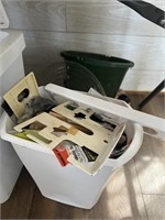 Box row (small trash cans, storage, game,