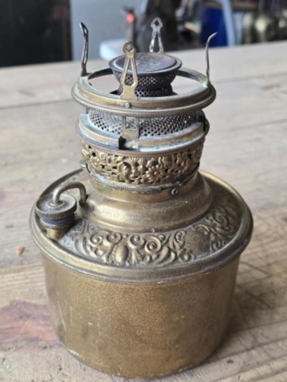 Vintage Metal Kerosene Lantern Base