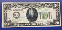 1928 Cleveland $20 bill, redeemable and gold