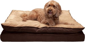 Orthopedic Dog Bed w/ Pillow Cushion Top Jumbo/XL