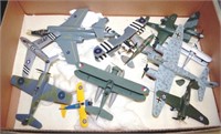 Box of various model aeroplanes