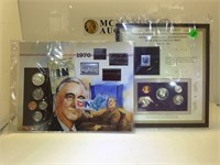 1993 Proof Set and 1970 Mint Set in cards with