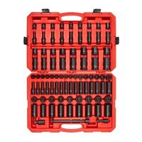 TEKTON 1/2 Inch Drive 6-Point Impact Socket Set,