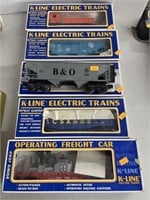 Vintage K-Line “O” scale t electric train and car