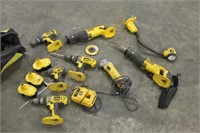 Assorted Dewalt Tools with (1) Good Battery