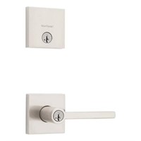 Kwikset Halifax Satin Nickel Entry Door Lever with