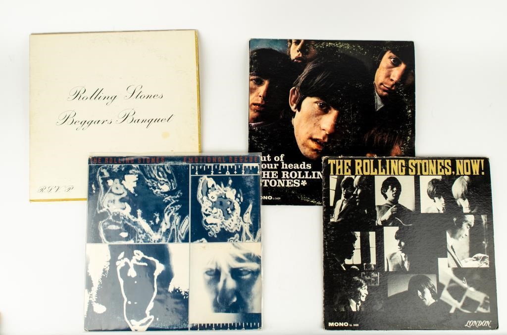 Lot Of 4 Vintage Rolling Stones Albums