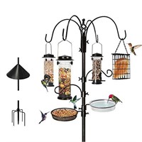 Ointo Garden 6-Hook Bird Feeding Station, Steel Mu