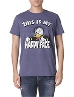 Disney Men's Donald Duck Happy Face T-Shirt, Navy