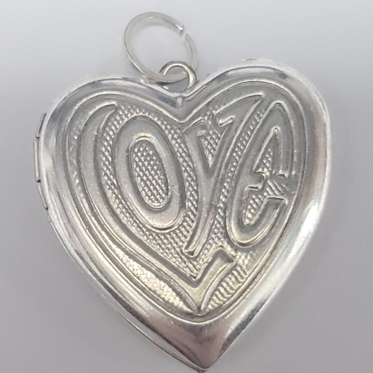 Silver 4.59G Locket Pendant