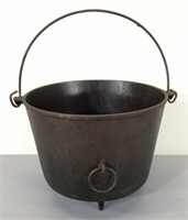 Erie Cast Iron Bean Pot w/Bail Handle & Ring 1891