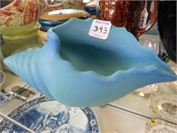 Van Briggle conch shell - blue