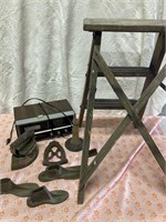 Small stepladder and miscellaneous tools